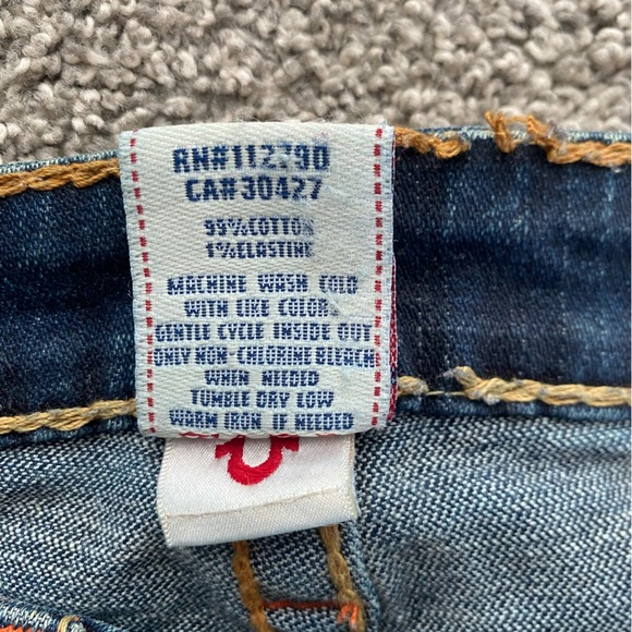 Y2K True Religion Womens Rainbow Billy Lowrise Flare‎ Jeans Size 29 - Picture 3 of 10